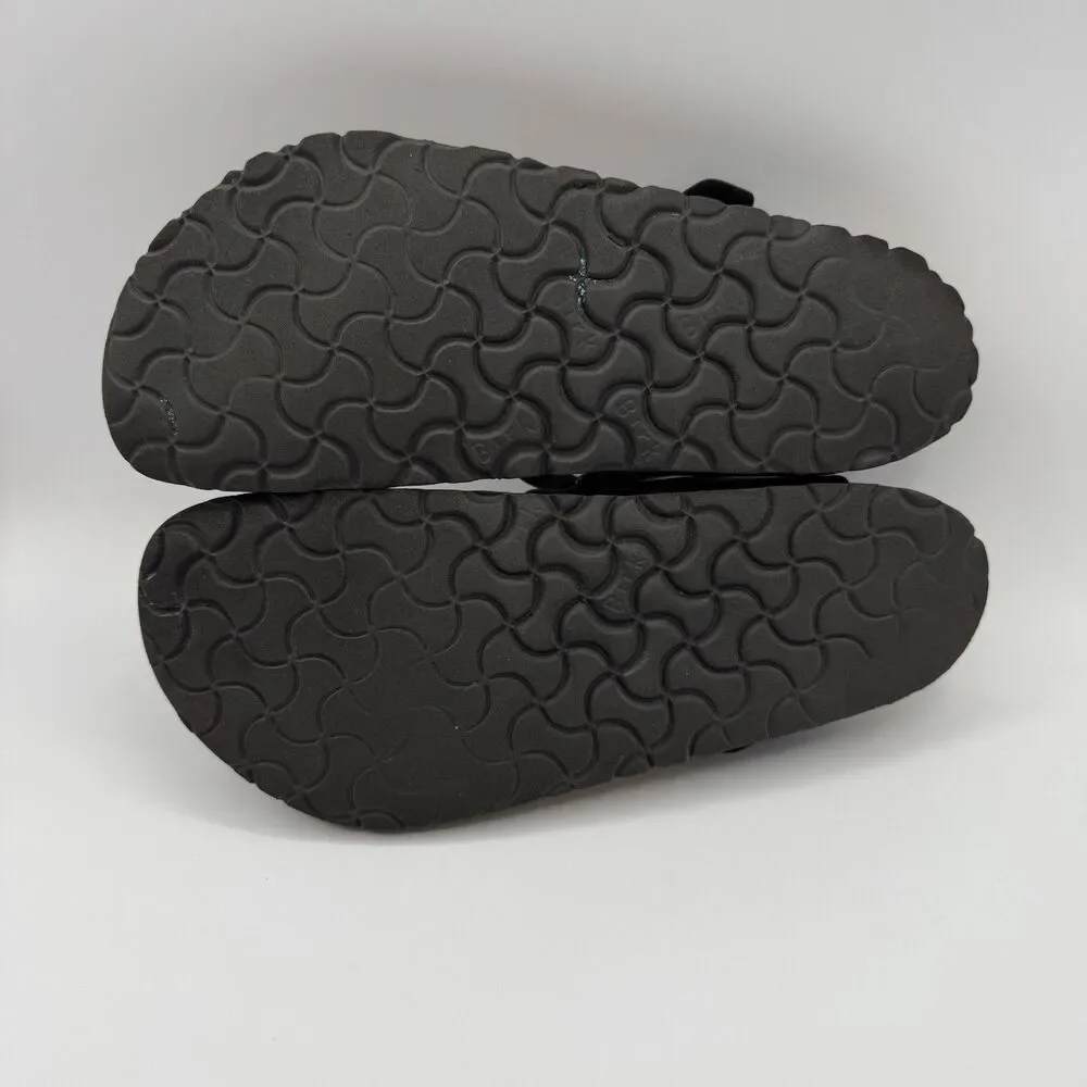 Birkenstock Gizeh Sandals Womens EU 38 US 7-7.5 Black Cork Narrow